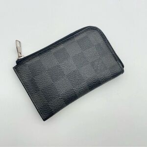 Louis Vuitton Damier Graphite Coin Zip Wallet Purse